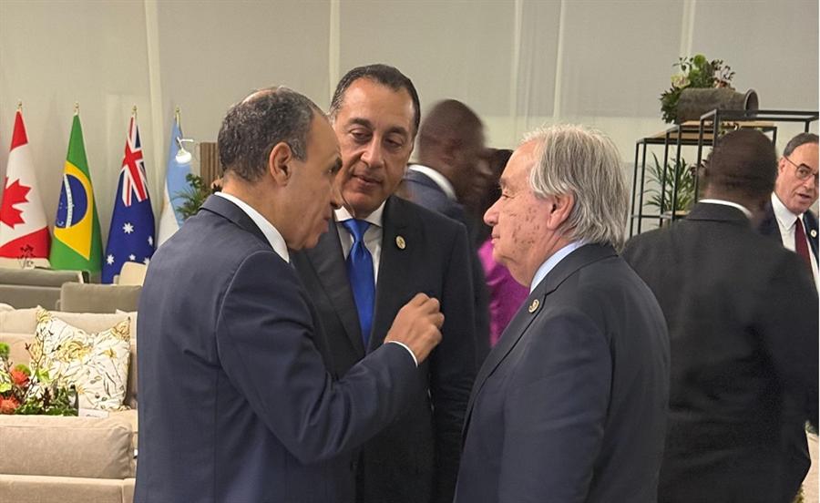 رئيس الوزراء يلتقي سكرتير عام الأمم المتحدة ومديرة صندوق النقد الدولي